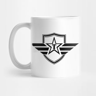 Military Army Monogram Initial Letter T Mug